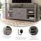Flash Furniture 60" Coastal Gray TV Stand with Storage Shelves ZG-025-CGY-GG - alternate 10